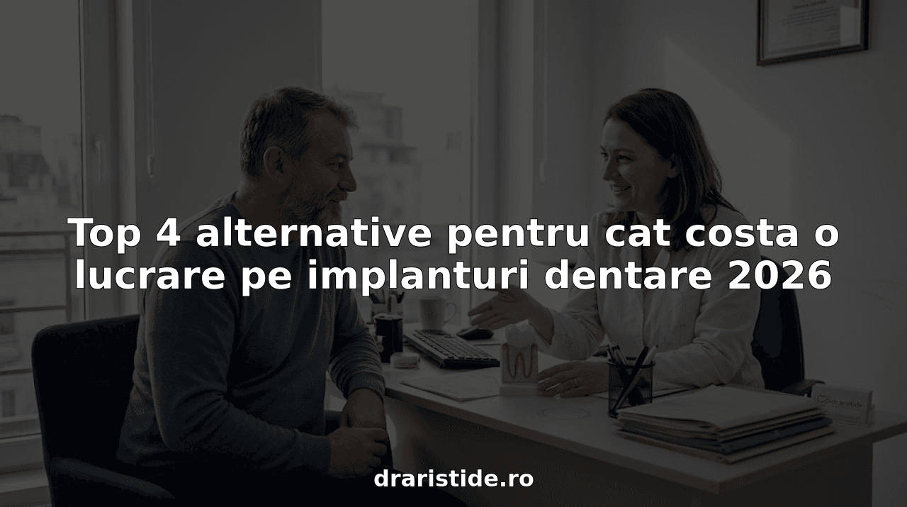 Top 4 alternative pentru cat costa o lucrare pe implanturi dentare 2026